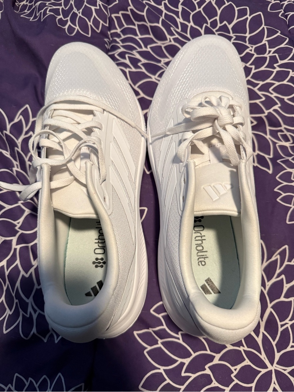 adidas White Women's Athletic Sneakers with Ortholite Insole